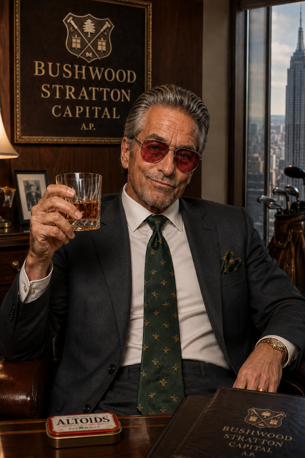 Portrait of Gordon Gordo Gekko
